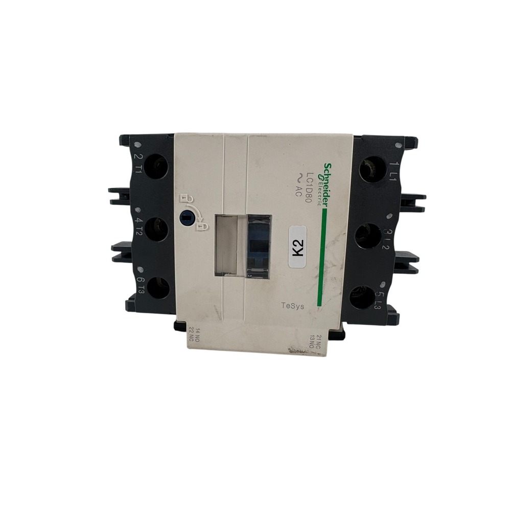 Schneider Electric LC1D80 Contactor TeSys 3 Pole 80A 600V Used Industrial